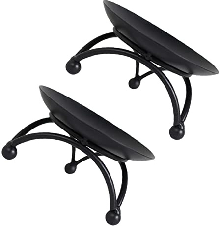 Zerodeko 2pezzi Portacandele in Ferro Di Design Moderno Base Per Candele Squisita Per Feste Matrimoni e Decorazione Di Interni