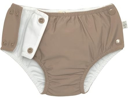 Lässig Splash & Fun - Couche de bain avec boutons-pression - Chocolat - 86/92 - 13-24 mois