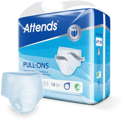 Attends Pull-Ons 6 - Gr. Medium - Inkontinenzhosen und Inkontinezslips bei Blasenschwäche