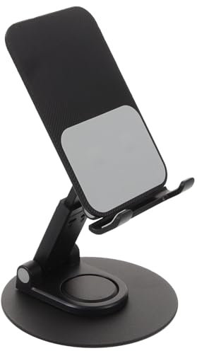 Housoutil Drehbarer Telefonständer Klappbar Für Handy Mit Drehfunktion Stabile Halterung Für Schreibtisch Geeignet Für Video-Chats Und Filme Schauen Leicht Tragbar