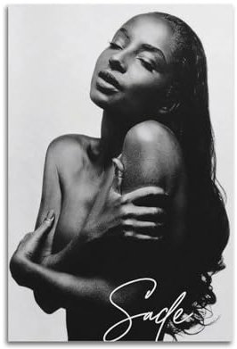 Poster Sade Love auf Leinwand, Wandkunst, Dekordruck, Bild Gemälde für Wohnzimmer, Schlafzimmer, Dekoration, 40 x 60 cm, ungerahmt, 7-1