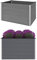 heybb Garten-Hochbeet Planter Raised Beds Hochbeeterde Raised Garden Bed Hochbeete FüR Garten WPC 150x100x91 cm Grau