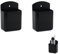PSFXBM 2 Pcs Wall Mount Remote Control Holder, Tv Remote Holder, Remote Control wall Holder, Durable Remote Holder for Wall and Smooth Surface in Family School Office(Black)