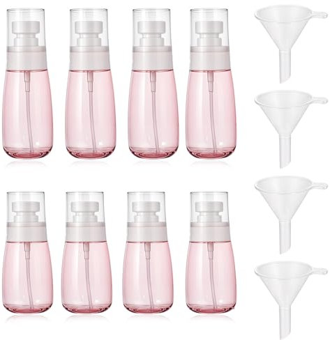 salbsever 12 Pcs Pink Spray Bottle Travel, 1oz/30ml and 2oz/60ml Fine Mist Spray Bottles Mini Plastic Spray Bottles Refillable Spray Bottles Empty Travel Spray Bottle for Perfume Cosmetic Hairspray