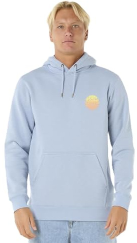 RIP CURL Mens Wetsuit Icon Sweatshirt Hoody Hoodie - Ice Blue - L