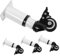 jojofuny Lot De 4 Pieds De Meubles Réglables Pieds De Table Remplaçables Pieds Réglables Pieds De Lit Ronds avec roulettes Petits Meubles Pieds Réglables roulettes Robustes pour