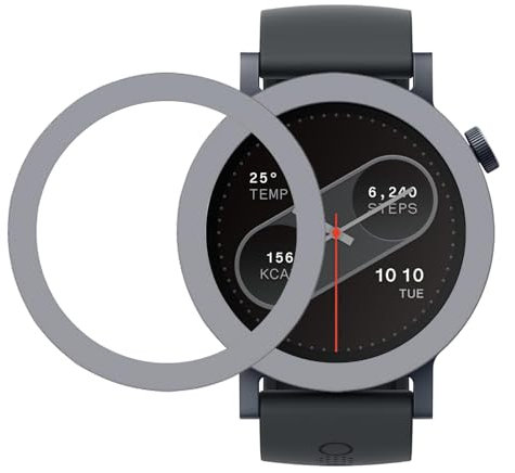 GIOPUEY Schutzring Kompatibel mit CMF Watch Pro 2, Bezel Ring Bezel Styling Lünette Schutz hülle, Schutzring aus Aluminiumlegierung aus Metall - F-Dark Grey