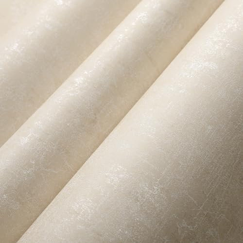 Pamatio Beige Yellow Concrete Wallpaper, Cement Feature Wallpaper, Retro Industrial Style Crack Texture Wall Decoration for Living Room, Bedroom and Hallway Adult Home Decor