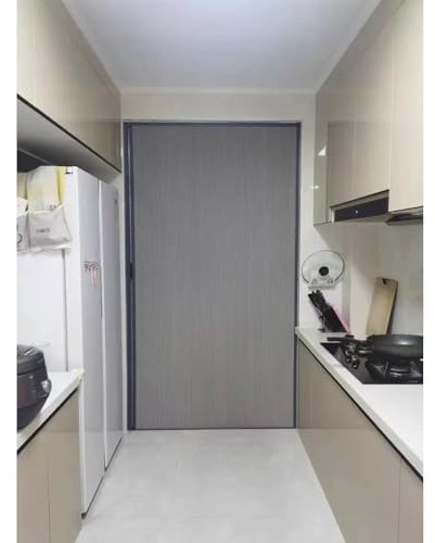 porte accordéon Portes Pliantes Intérieures 90x230 120x230 150x230 - Porte Accordéon Sans Perçage Pour Chambre, Salon, Caravane - Porte Accordéon Pliante, Isolante Thermique(B,114x230cm)