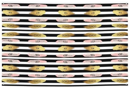 Stripe Don'T Kill My Vibe Party Festival Banner Decor Background Flag Indoor Outdoor Gathering Graduation Christmas