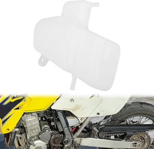Serbatoio Liquido Refrigerante Moto Motocross Enduro per Suzuki DRZ400 | Vaschetta Espansione Radiatore, Uso Sistema di Raffreddamento, Uso Motocross, per Suzuki DRZ400 DRZ400S DRZ400E DRZ400SM