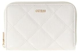 GUESS Geldbörse Libby SLG Zip Around Wallet Cream White Creme