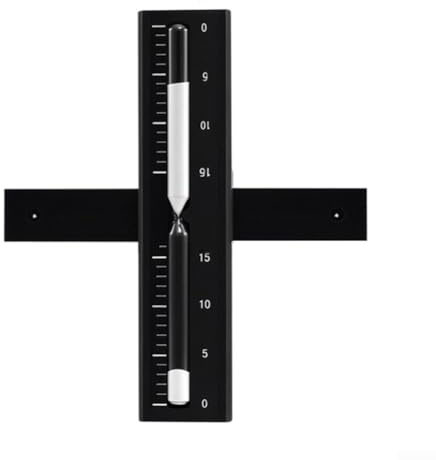 Temporizador de madera para sauna: reloj de arena de 15 minutos para sala de vapor, reloj de arena resistente al calor montado en la pared con diseño elegante para relajarse (A)