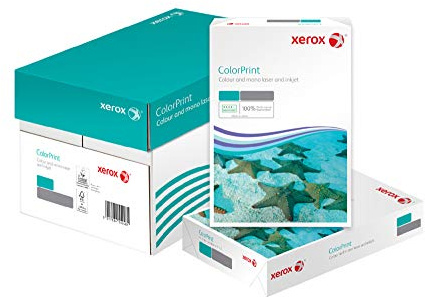 Xerox 003R95249 Premium Farblaser-Papier Druckerpapier ColorPrint Din A4, 80 g/m², Karton mit 5 Pack a 500 Blatt, weiß