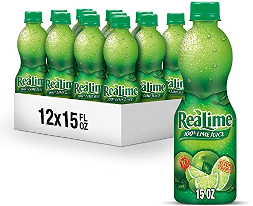 ReaLime 100% Lime Juice, 15 fl oz bottles (Pack of 12)
