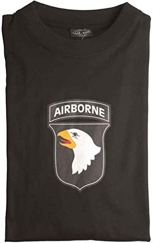 Mil-Tec Unisex 101st Airborne T-Shirt, Schwarz, S