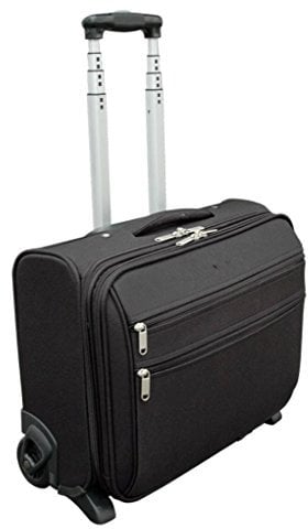 Clémentina Frog Trolley Sac Ordinateur Traveller Horizontal, 22cm x 43cm x 33cm, Noir