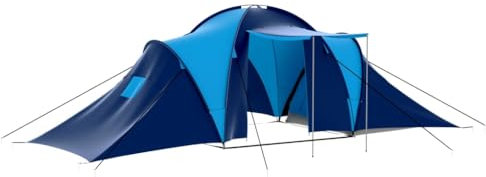 vidaXL Familienzelt 9 Personen Gruppenzelt Campingzelt Tunnelzelt Camping