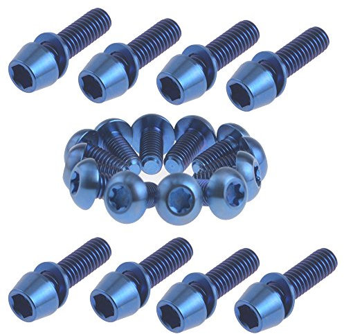 Titan-Schrauben für Fahrrad-Bremse, Nachrüstungs-Set für Hope Shimano Hayes Magura Formela, blau