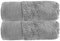 Allure Pack of 2 Bamboo Hand Towels 50 x 90cm – Luxury Super Soft Hypo-Allergenic Plush 550GSM Pair of Hand Towels (Silver Grey)