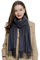 DonDon Schal Damen Winter Wollschal Winterschal warm weich 185 x 65 cm Anthrazit