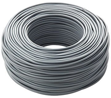 Cavo Icel FS17, Matassa Metri, Filo Elettrico Unipolare Isolante, Impianti Elettrici, Case, Imprese Edili (Grigio, 1 x 6 mm)