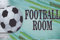 Visario Blechschild Bild Football Room 30x20cm 2325 Verschiedene Bilder, Wandbilder und Schilder zur Auswahl.
