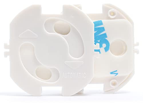 KIDIMAX® Steckdosen Kindersicherung, zum klemmen und kleben, Steckdosenschutz für Baby und Kinder, Steckdosensicherung, Kinderschutz (50 Stück)