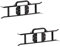Ex-Pro Cable H Frame/Reel with handle - Keeps cables wire lead tidy garden DIY Black - 2 Pack