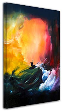 DECLINA Großformatiges Leinwandbild Kunstdruck auf Leinwand, Dekoration Wohnzimmer, Moderne Leinwand, Kunstdruck auf Leinwand, 30 x 50 cm