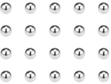 sourcing map 50x Kugellager 316L Edelstahl G100 Präzision Kugeln 4mm