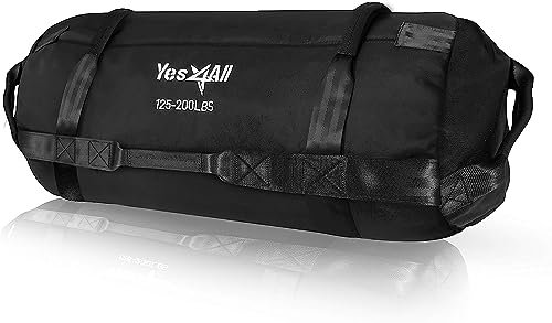 Yes4All Sandsack 20/30/50/80 kg – Gewichtssack fürs Fitnessstudio – Powerbag für Core-Training, Laufen, Workout & Powerlifting – Ungefüllt geliefert