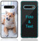 MXCUSTOM Personalisierte Handyhülle für Samsung Galaxy S10, Benutzerdefiniert Kratzfest Gehärtetes Glas Weicher Stoßfänger Hülle mit Eigenem Foto Bild Text Individuelle Schutzhülle (GHS-BK-P1)