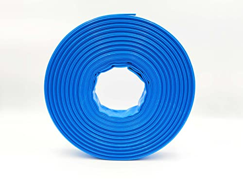 4 Zoll | 100 mm - 40 Meter - PVC Flachschlauch - Bauschlauch - Industrieschlauch - blau