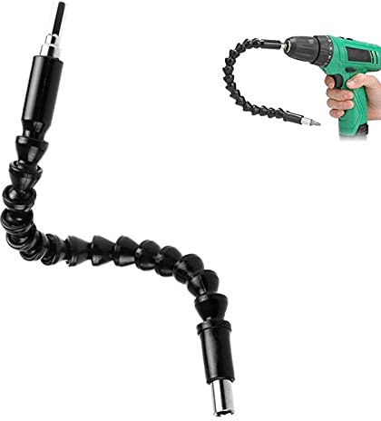 11.6inch Flexible Drill Bit Extension Screwdriver Extention Screwdriver Drill Bit Holder Connect Hex Drive Shaft Tip for Furniture Electrical Appliances