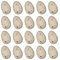 FeiliandaJJ 20Pcs Ostern Deko Eier 2×3cm Mini Ostereier Blau/Grün/Rosa/lila/Weiß/Golden Schaum Ostereier zum Bemalen Ostern Dekorationen DIY (H)