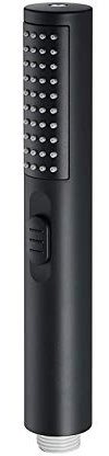 Bluetooth earphone Duschkopf ABS Zylinder Duschkopf Silikon Water Outlet Hand Duschkopf Wassereinsparung Hand Duschkopf mit Handheld für Home Hotel (Color : Black)