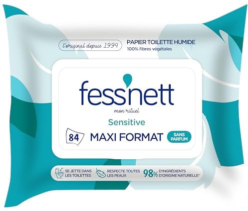 Fess'Nett Papier Toilette Humide Sensitive Maxi Pack 1 Unité