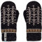 ÖJBRO VANTFABRIK Ekshärad Sot Fäustlinge 4 Lagen russ/grau Gr. M 100% Merinowolle Handschuhe Strick warm weich - Hergestellt in Schweden