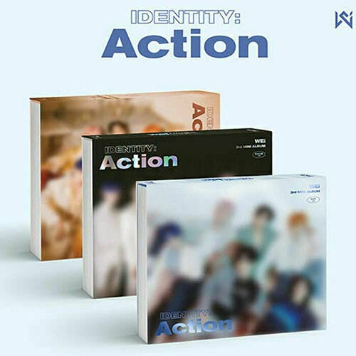 WEI IDENTITY:ACTION 3rd Mini Album [ WAVE / ROLLER / OCEAN ] RANDOM VER. CD+112p Photo Book+Passport+Ticket Photo Card+Polaroid+2 Message Photo Card K-POP SEALED+TRACKING CODE