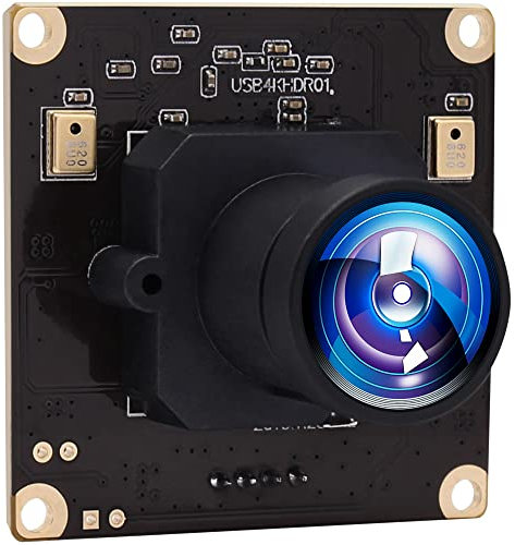 ALPCAM 4K Ultra HD 2160P Webcam with IMX317 Sensor, 170° Fisheye Lens, USB 2.0, 30fps, Plug and Play for Windows/Mac/Linux/Raspberry Pi