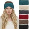 DRESHOW 6 Pièces Bandeau Cheveux pour Femme Bandeaux Hiver Serre-Tête Tricoté Oreille Réchauffeur Chaud Noué Bande Elastique Cheveux
