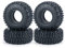 RC-Hub Lot de 4 pneus de voiture en micro caoutchouc 1/24 Axial SCX24 90081 AXI0001 AXI00002 RC Crawler 54 mm