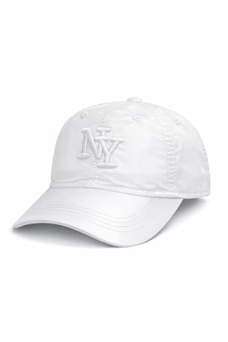 BLUECHOLON Berretto da bambino con ricamo NY a 6 pannelli di morbido finitura e chiusura regolabile. con fori di ventilazione ricamati e in vari Cappellino infantile tra i 4 e i 13 anni