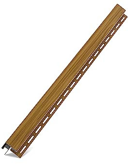 Bryza Kunststoffpaneele Nussbaum Gold Holzoptik 1,50m Wandpaneele Deckenpaneele Innen und Außen Unterdachpaneele Dachkasten Wandverkleidung (J- Abschlussleiste 1,50m)