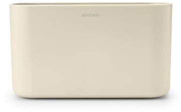 Brabantia - Renew Badregal - Waschbeckenablage - Geeignet als Zahnbürstenhalter - Rutschfester Boden - Leicht zu Reinigen - Korrosionsbeständig - Soft Beige - 19,7 x 9,8 x 11 cm