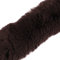 Kunstfell Fellbesatz 100x5cm Kunstpelz Fellstrang Fellstoff Fellkragen Farbwahl, Farbe:braun