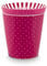 Pip Studio Royal Dots Becher & Teebeutelablage Set Dunkelpink 230 ml