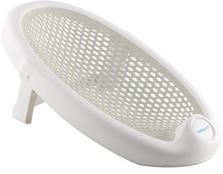 baby-walz Badewannensitz white - Rutschfest - faltbar zur einfachen Aufbewahrung - rutschfest - für Neugeborene 0-8 Monate - Made in Italy