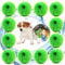 VidFair 16 Stücke Fusselbälle Tierhaarentferner Waschmaschine Waschbälle Hundehaare Tierhaar Fänger Waschkugel Fusselpfote Haarfänger Waschmaschine Fusselbälle für Waschmaschine Trockner (Grün)